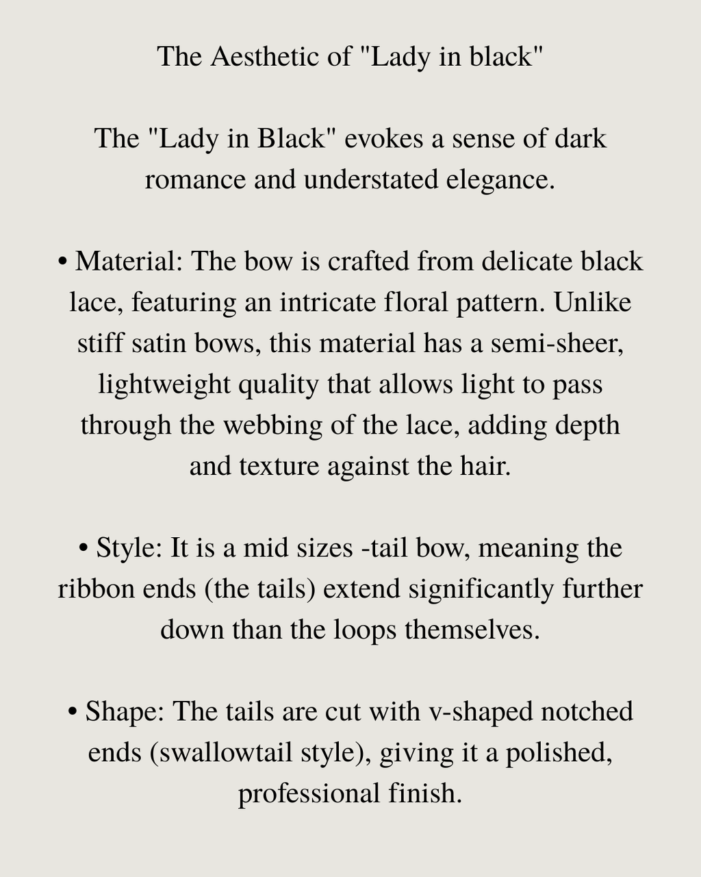 Lady in black