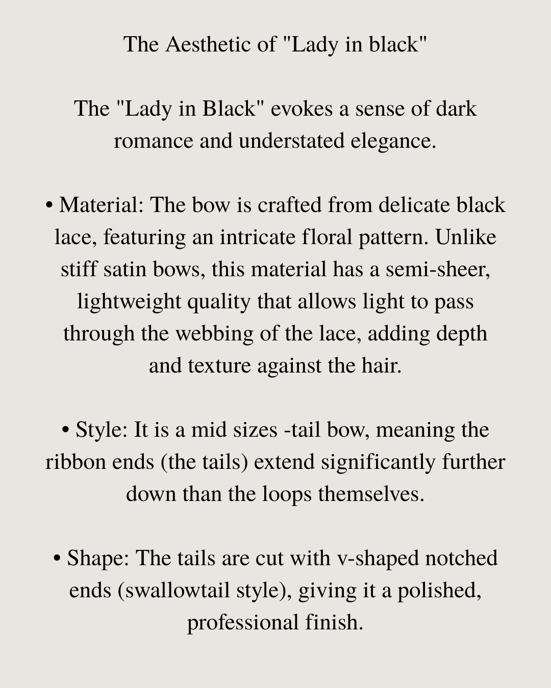 Lady in black